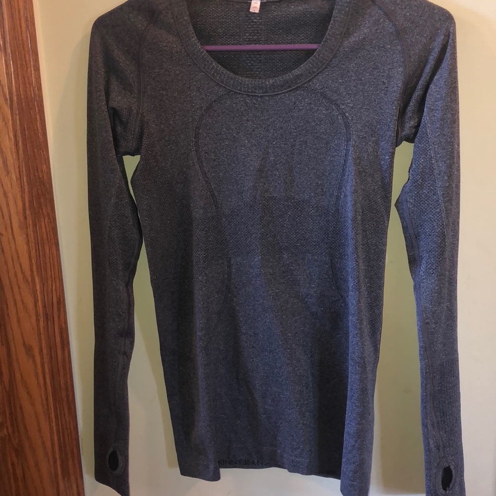 grey long sleeve